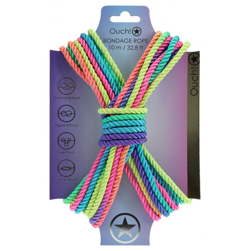 Ouch! Bondage Rope 10m - Multicolour 2