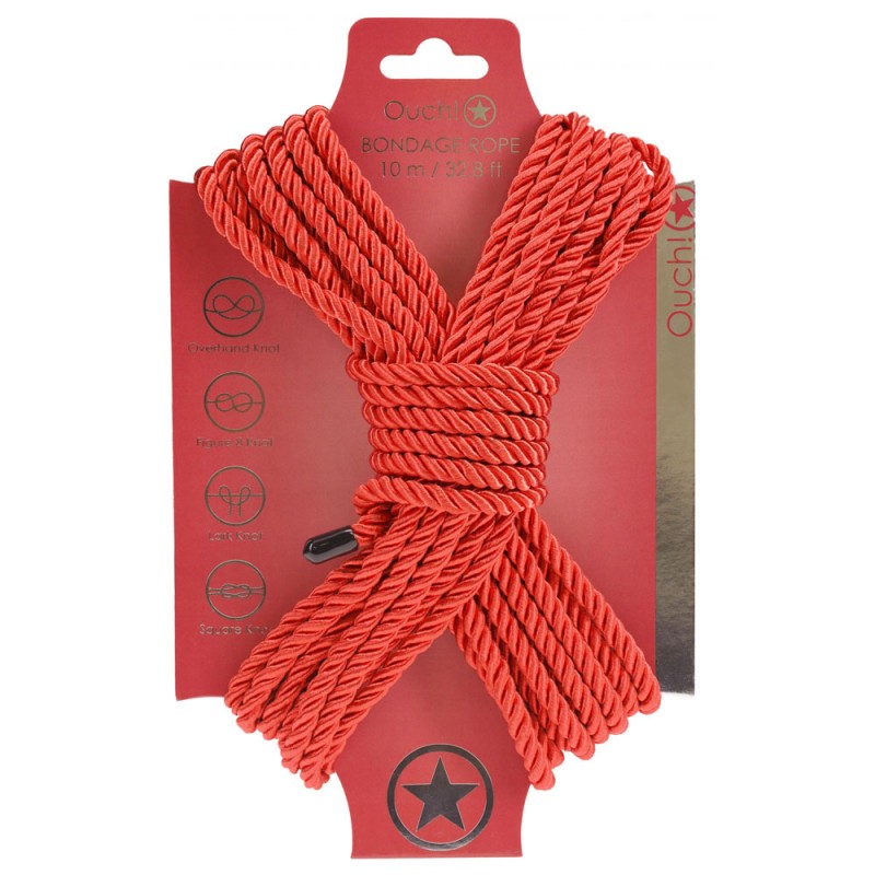 Ouch! Bondage Rope 10m - Red