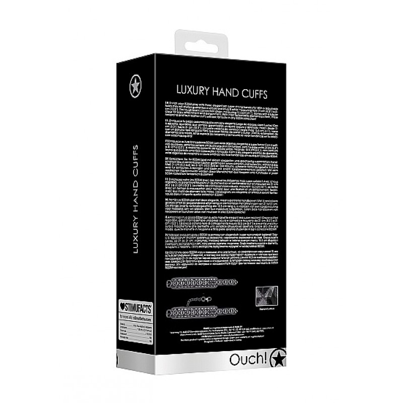 Ouch! Luxury Hand Cuffs - Black Ouch! Luxury Hand Cuffs - Black