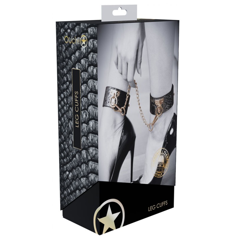 Ouch! Florence Black Collection - Leg Cuffs Ouch! Florence Black Collection - Leg Cuffs