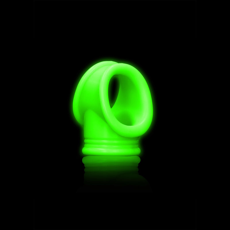Ouch! Glow in the Dark Cock Ring & Ball Strap