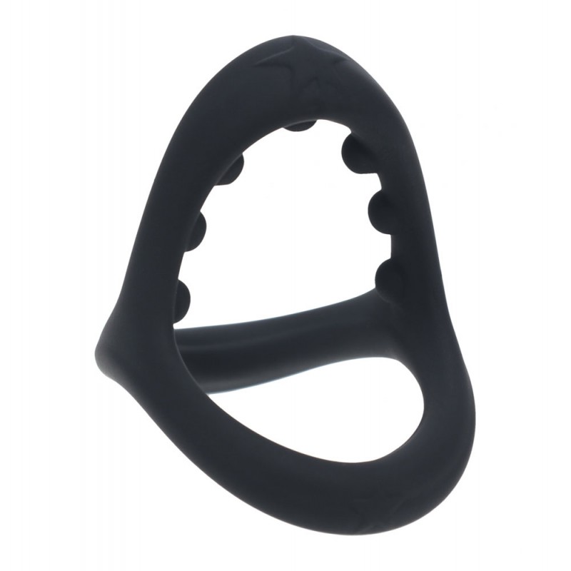 Levelz Soft Bead Grip Silicone Cock Ring - Black Levelz Soft Bead Grip Silicone Cock Ring - Black