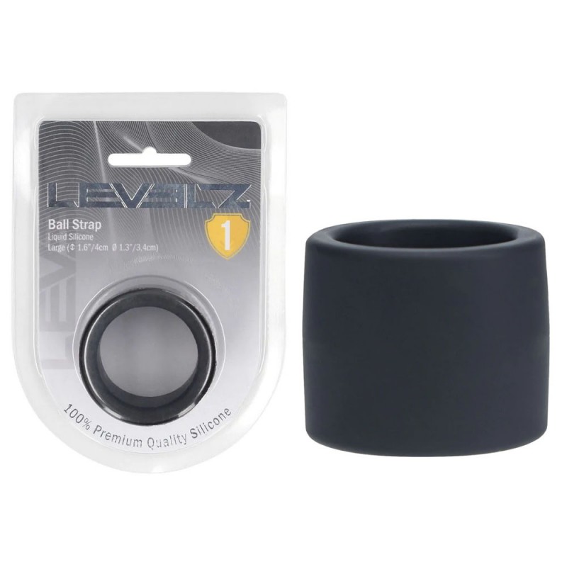 Levelz Liquid Silicone Ball Strap L - Black
