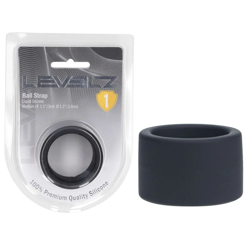 Levelz Liquid Silicone Ball Strap M - Black