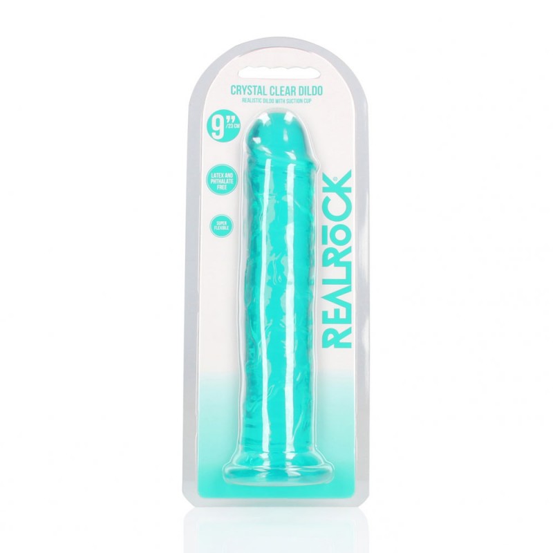 Realrock Straight 9'' Dildo - Turquoise Realrock Straight 9'' Dildo - Turquoise