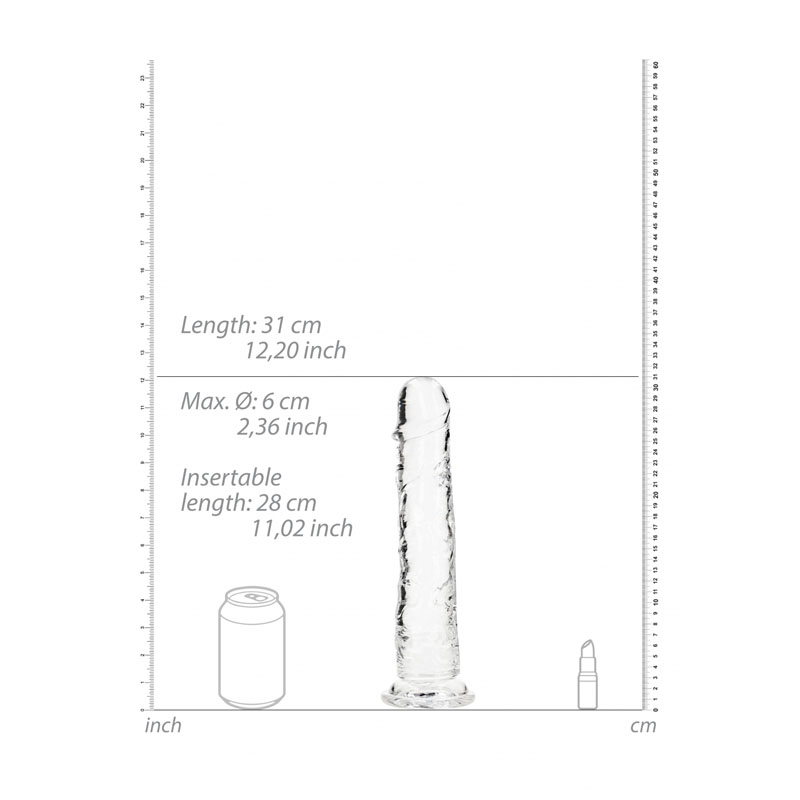 RealRock Straight 11'' Dildo - Clear RealRock Straight 11'' Dildo - Clear
