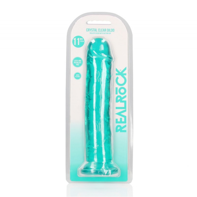 RealRock Straight 11'' Dildo - Turquoise RealRock Straight 11'' Dildo - Turquoise