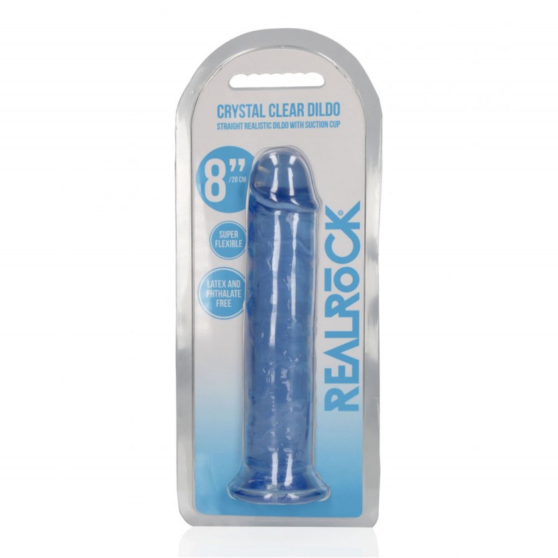 Realrock Straight 8'' Dildo - Blue Realrock Straight 8'' Dildo - Blue