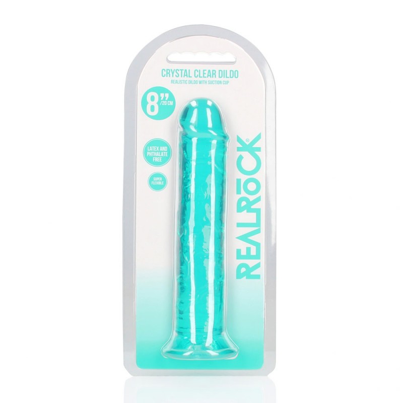 Realrock Straight 8'' Dildo - Turquoise Realrock Straight 8'' Dildo - Turquoise