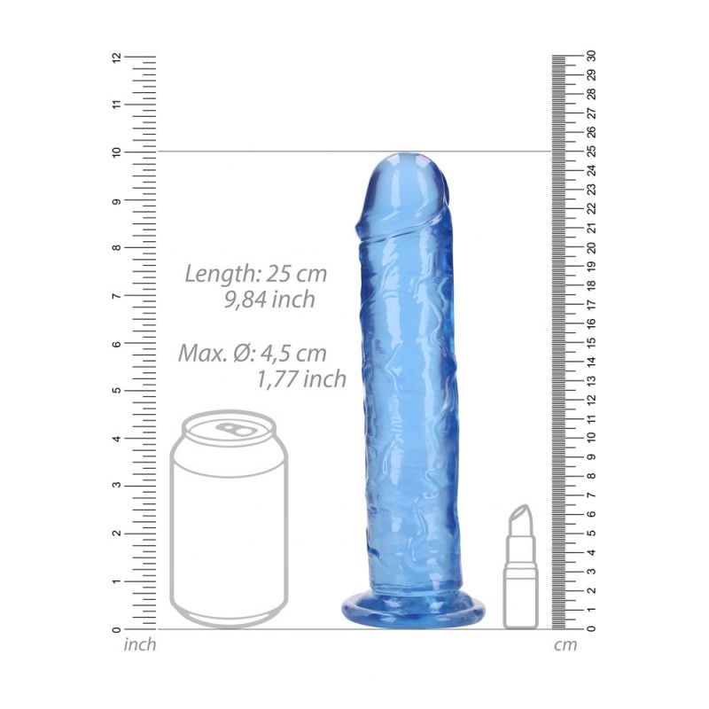 Realrock Straight 9'' Dildo - Blue Realrock Straight 9'' Dildo - Blue