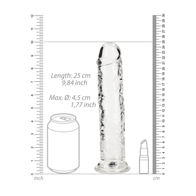Realrock Straight 9'' Dildo - Clear Realrock Straight 9'' Dildo - Clear