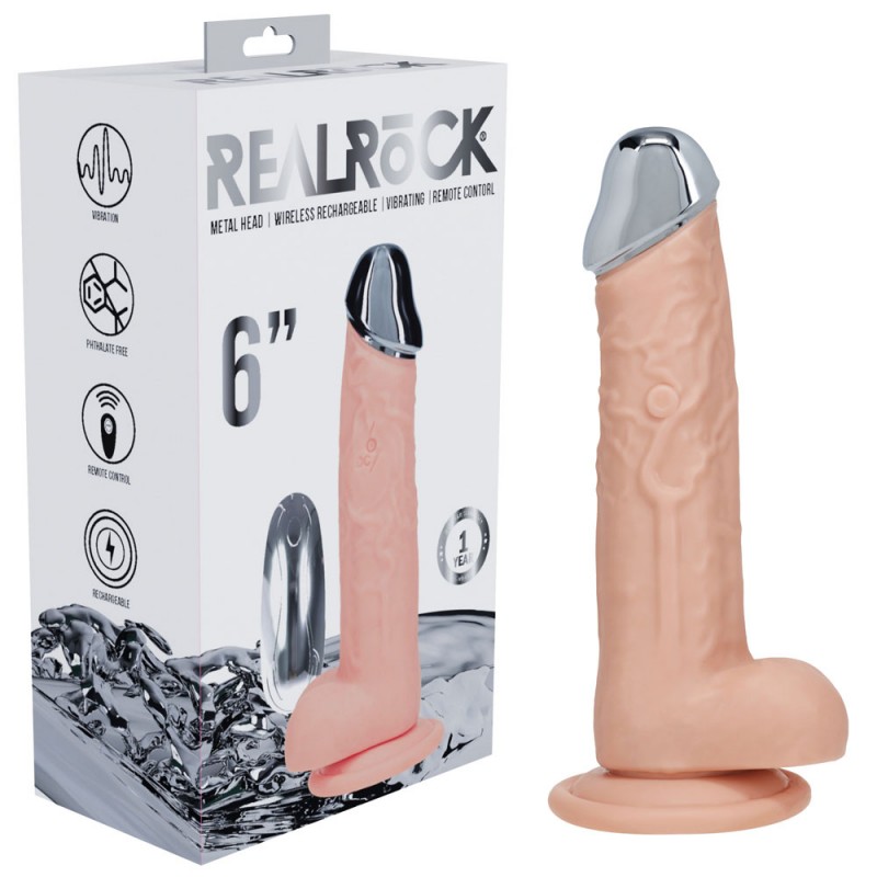 Realrock Metal Head 6'' Rechargeable Dildo