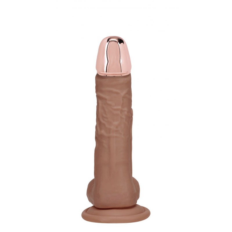 Realrock Metal Head 6'' Rechargeable Dildo - Tan Realrock Metal Head 6'' Rechargeable Dildo - Tan