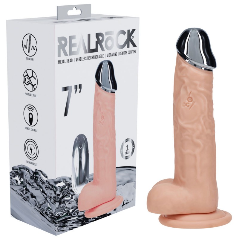 Realrock Metal Head 7'' Rechargeable Dildo