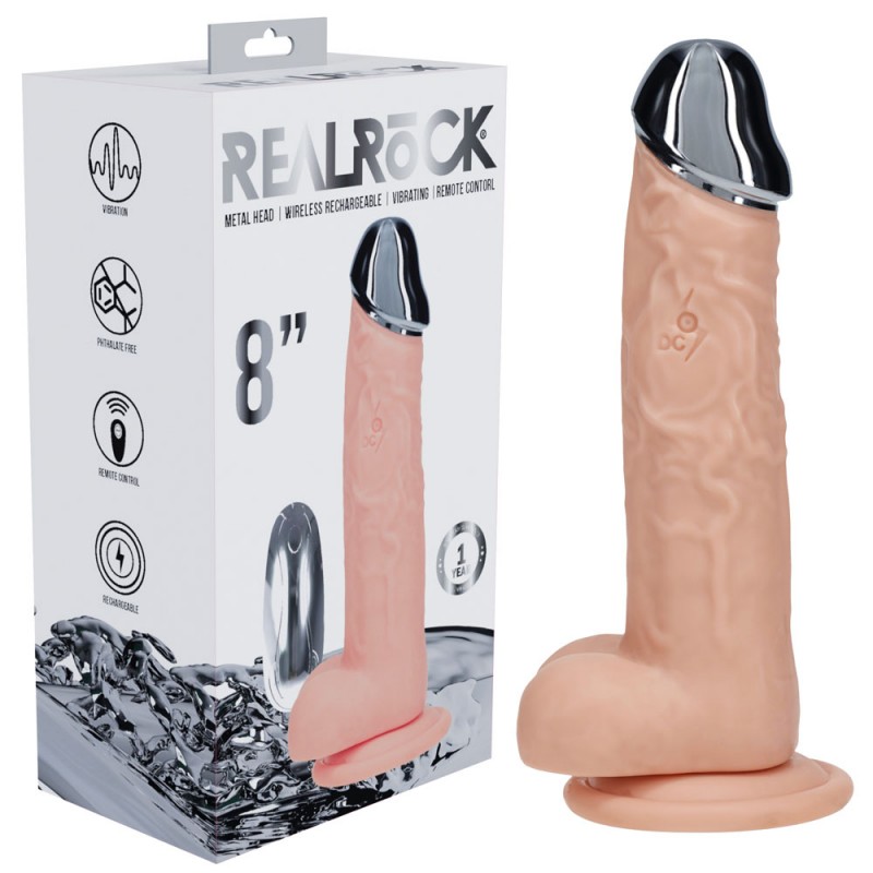 Realrock Metal Head 8'' Rechargeable Dildo