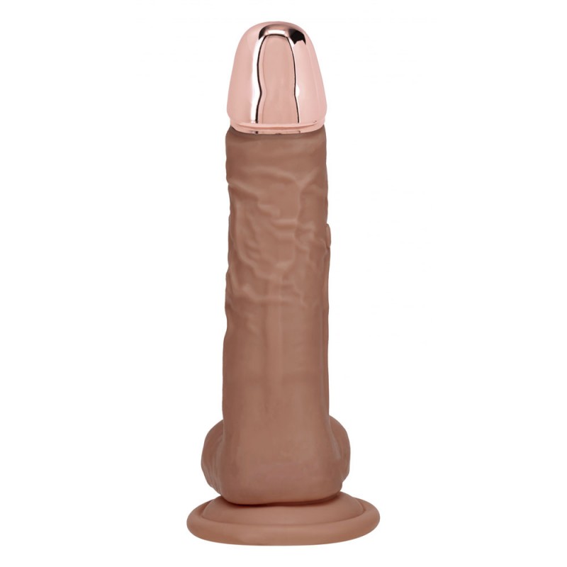 Realrock Metal Head 8'' Rechargeable Dildo - Tan Realrock Metal Head 8'' Rechargeable Dildo - Tan