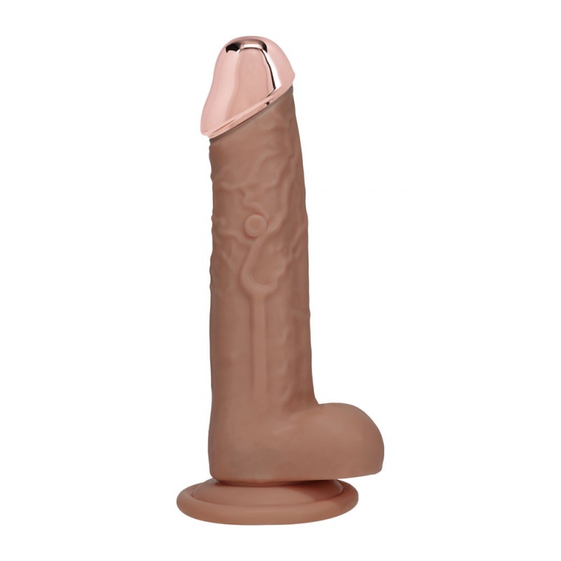 Realrock Metal Head 8'' Rechargeable Dildo - Tan Realrock Metal Head 8'' Rechargeable Dildo - Tan