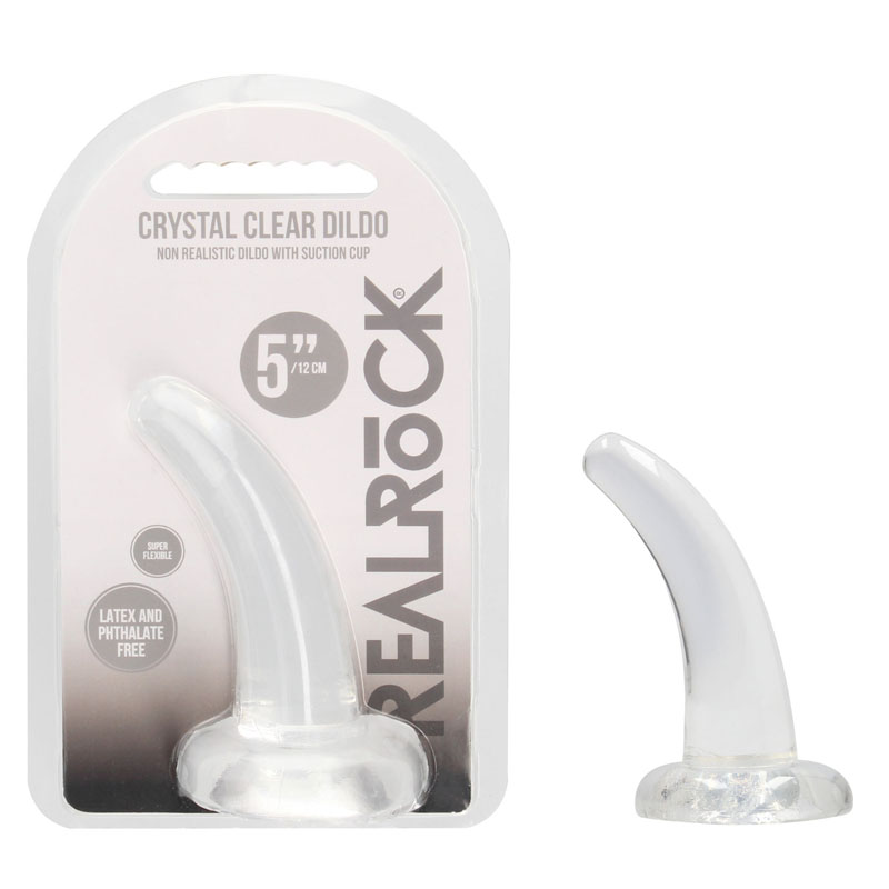 Realrock Non Realistic 4.5'' Dildo with Suction Cup - Clear