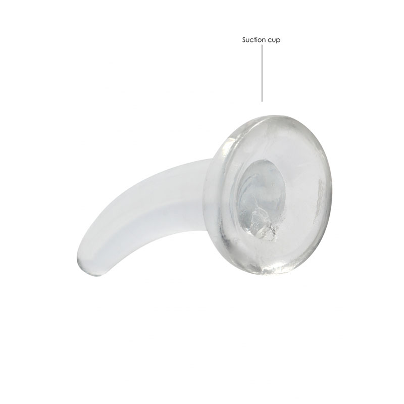 Realrock Non Realistic 4.5'' Dildo with Suction Cup - Clear Realrock Non Realistic 4.5'' Dildo with Suction Cup - Clear