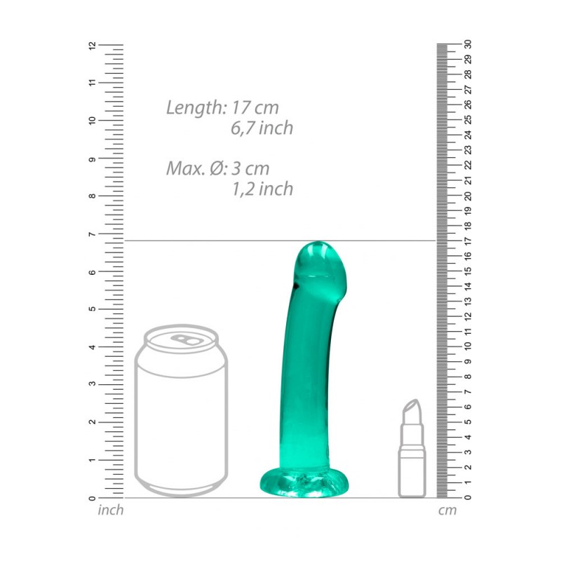 Realrock Non Realistic 7'' Dildo with Suction Cup - Turquoise Realrock Non Realistic 7'' Dildo with Suction Cup - Turquoise