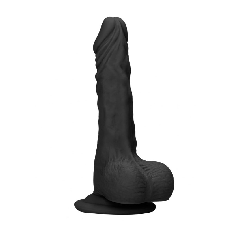 RealRock 10'' Realistic Dong with Balls - Black RealRock 10'' Realistic Dong with Balls - Black