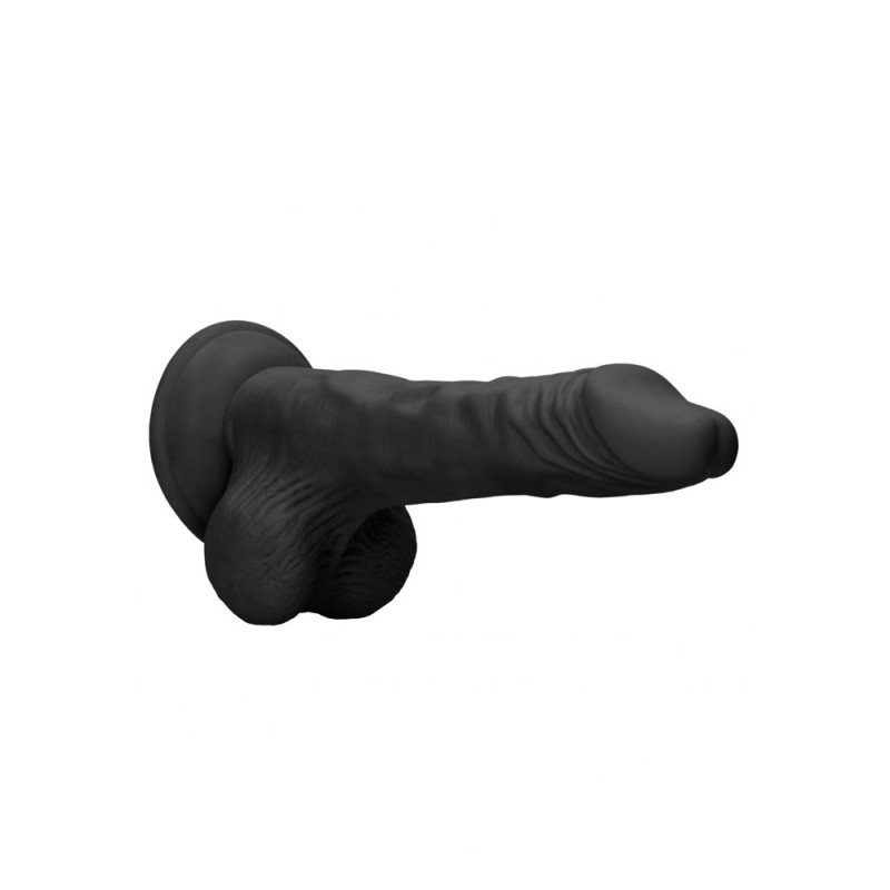 RealRock 10'' Realistic Dong with Balls - Black RealRock 10'' Realistic Dong with Balls - Black