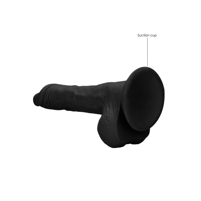 RealRock 10'' Realistic Dong with Balls - Black RealRock 10'' Realistic Dong with Balls - Black