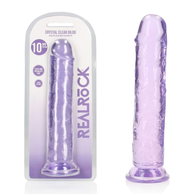 RealRock Straight 28 cm Dildo - Purple