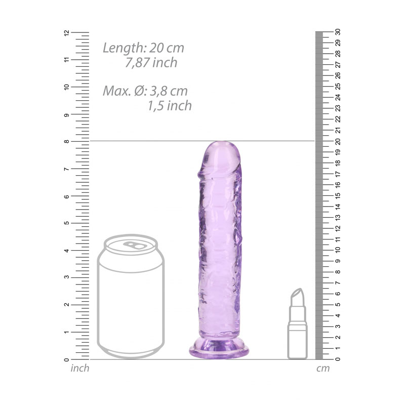 Realrock Straight 7'' Dildo - Purple Realrock Straight 7'' Dildo - Purple