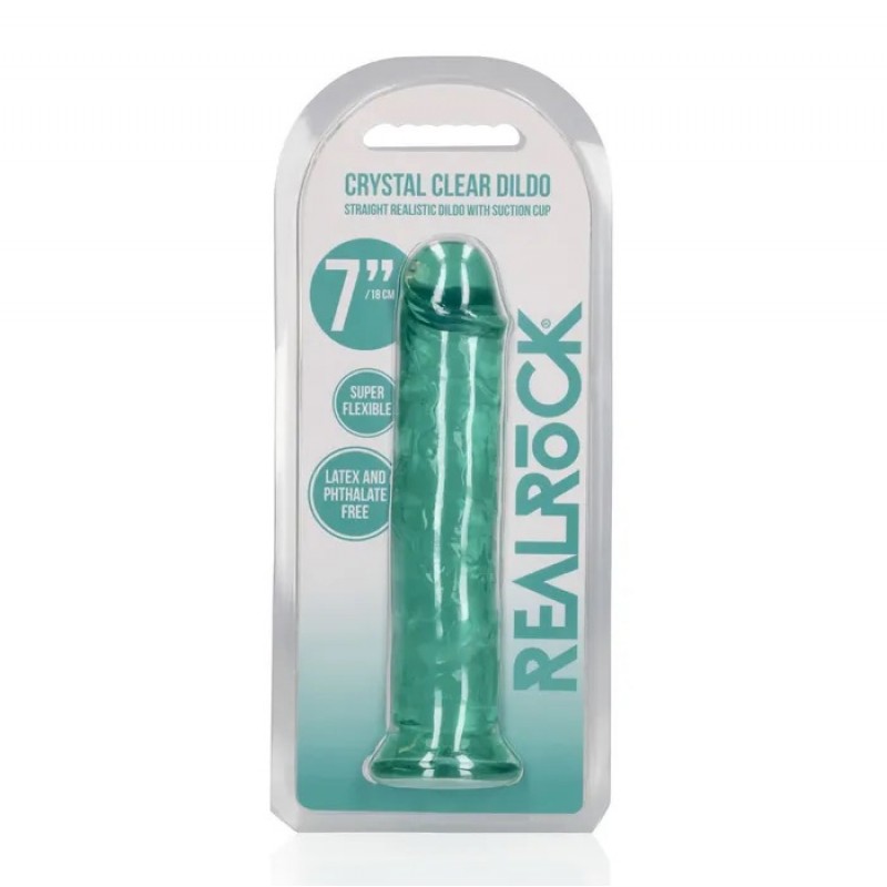 Realrock Straight 7'' Dildo - Turquoise Realrock Straight 7'' Dildo - Turquoise