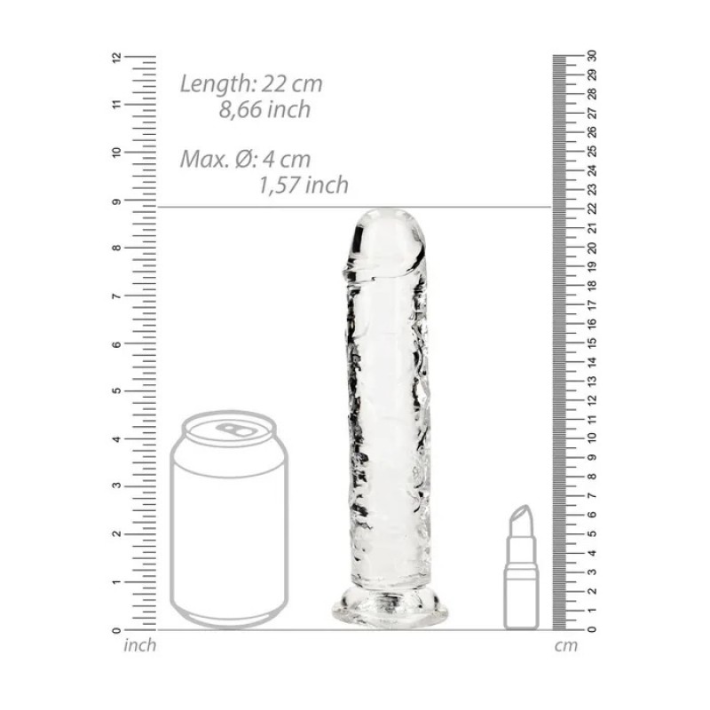 Realrock Straight 8'' Dildo - Transparent Realrock Straight 8'' Dildo - Transparent