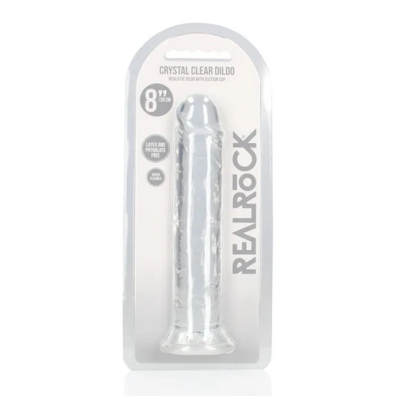 Realrock Straight 8'' Dildo - Transparent Realrock Straight 8'' Dildo - Transparent