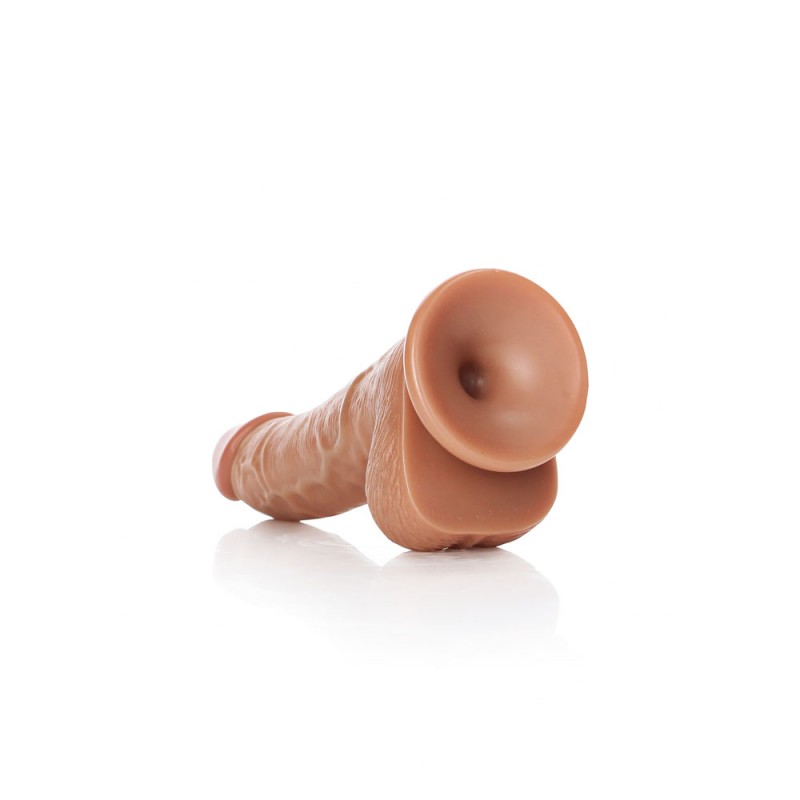 Realrock 6'' Curved Dildo with Balls - Tan Realrock 6'' Curved Dildo with Balls - Tan