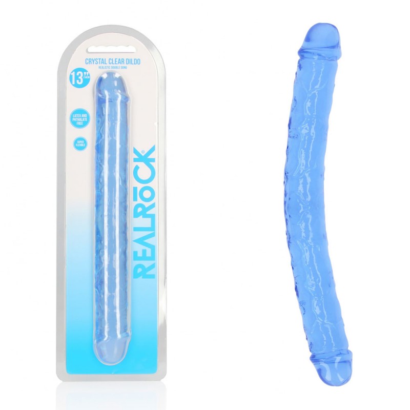 RealRock Double Ended 13-inch Dildo - Blue