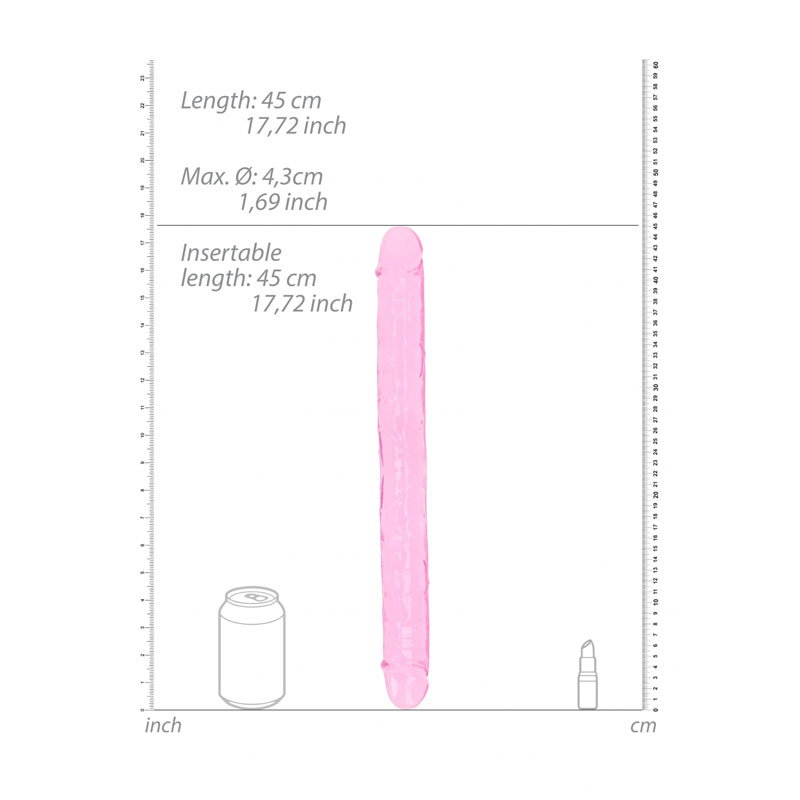 RealRock Double Ended 18-inch Dildo - Pink RealRock Double Ended 18-inch Dildo - Pink