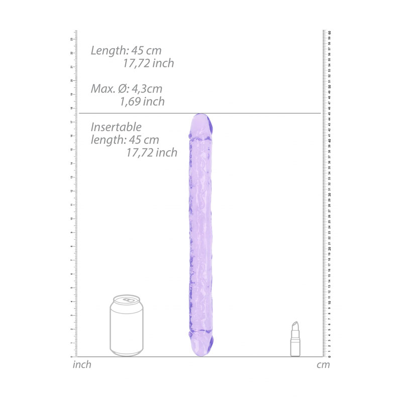 RealRock Double Ended 18-inch Dildo - Purple RealRock Double Ended 18-inch Dildo - Purple