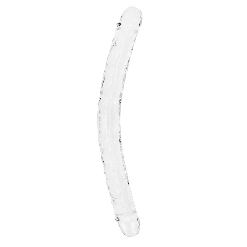 RealRock Double Ended 18-inch Dildo - Clear