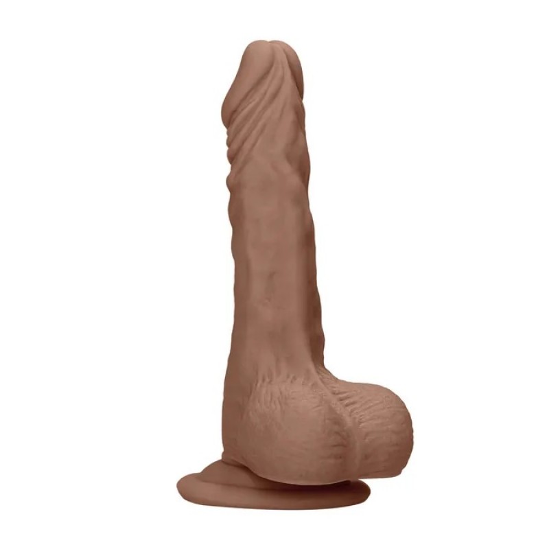 RealRock 8'' Realistic Dong With Balls - Tan RealRock 8'' Realistic Dong With Balls - Tan