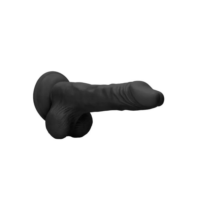 RealRock 9'' Realistic Dong With Balls - Black RealRock 9'' Realistic Dong With Balls - Black