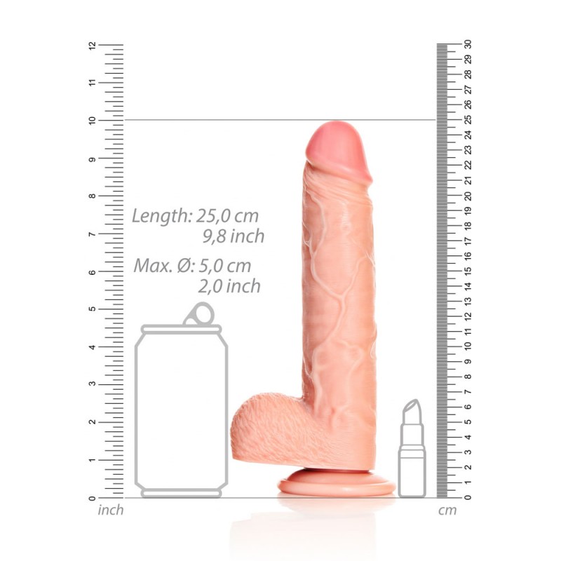 Realrock Realistic 9'' Dildo with Balls - Flesh Realrock Realistic 9'' Dildo with Balls - Flesh
