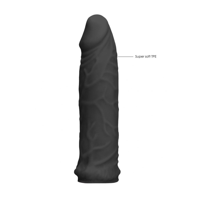 RealRock Realistic 6'' Penis Sleeve - Black RealRock Realistic 6'' Penis Sleeve - Black