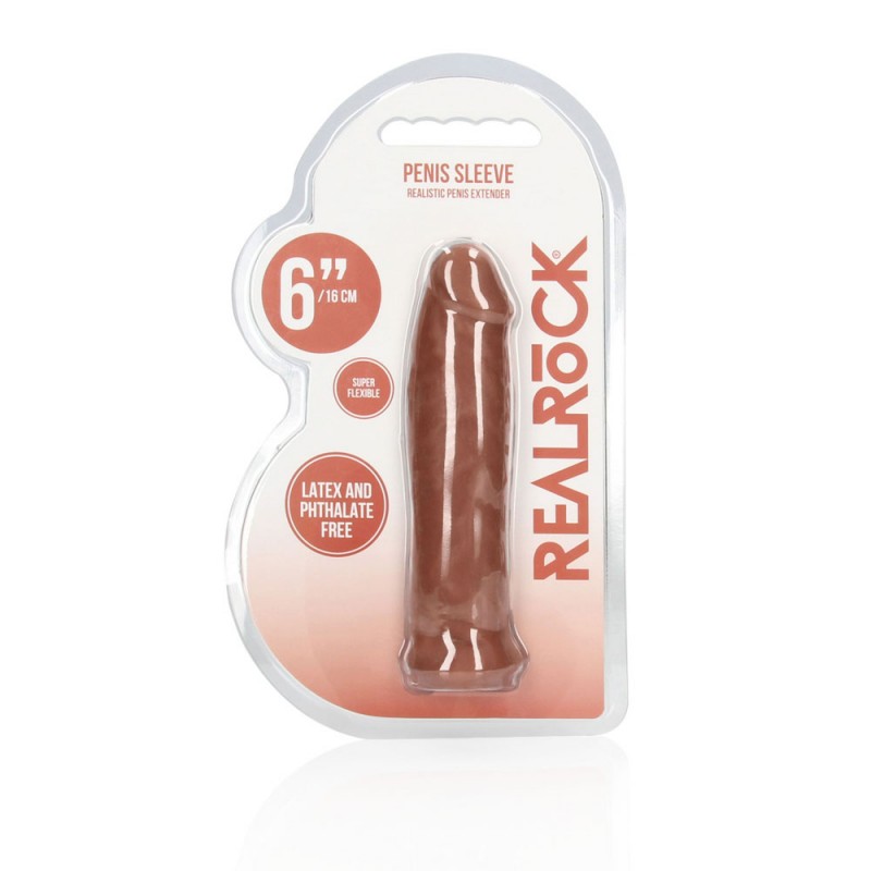 RealRock Realistic 6'' Penis Sleeve - Tan RealRock Realistic 6'' Penis Sleeve - Tan