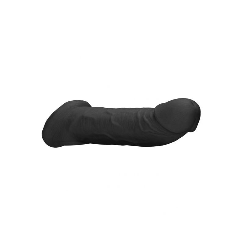 RealRock Realistic 9'' Penis Extender with Rings - Black RealRock Realistic 9'' Penis Extender with Rings - Black