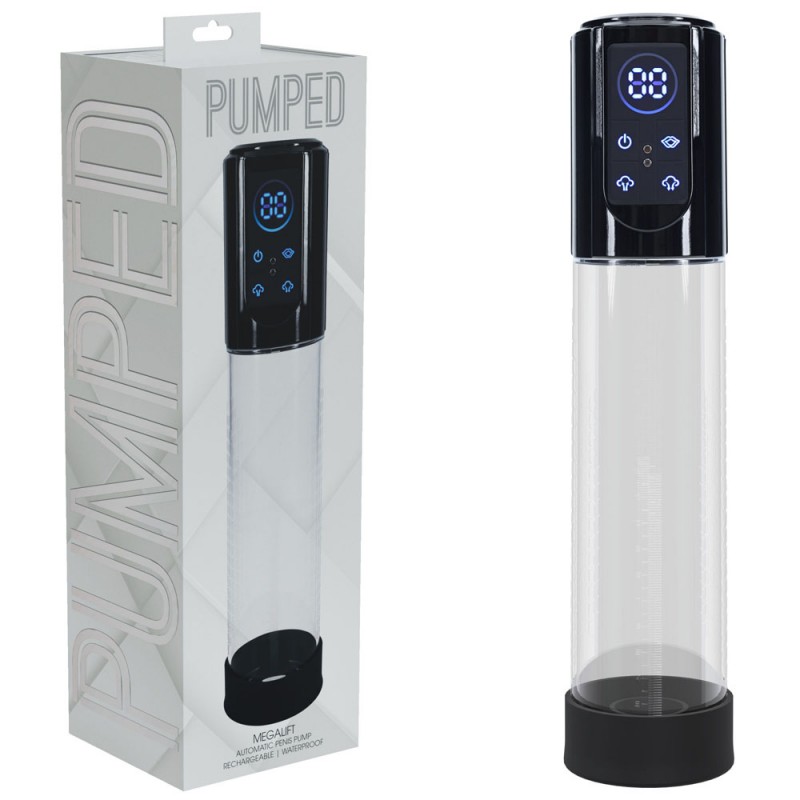 Pumped Megalift Automatic Penis Pump - Black