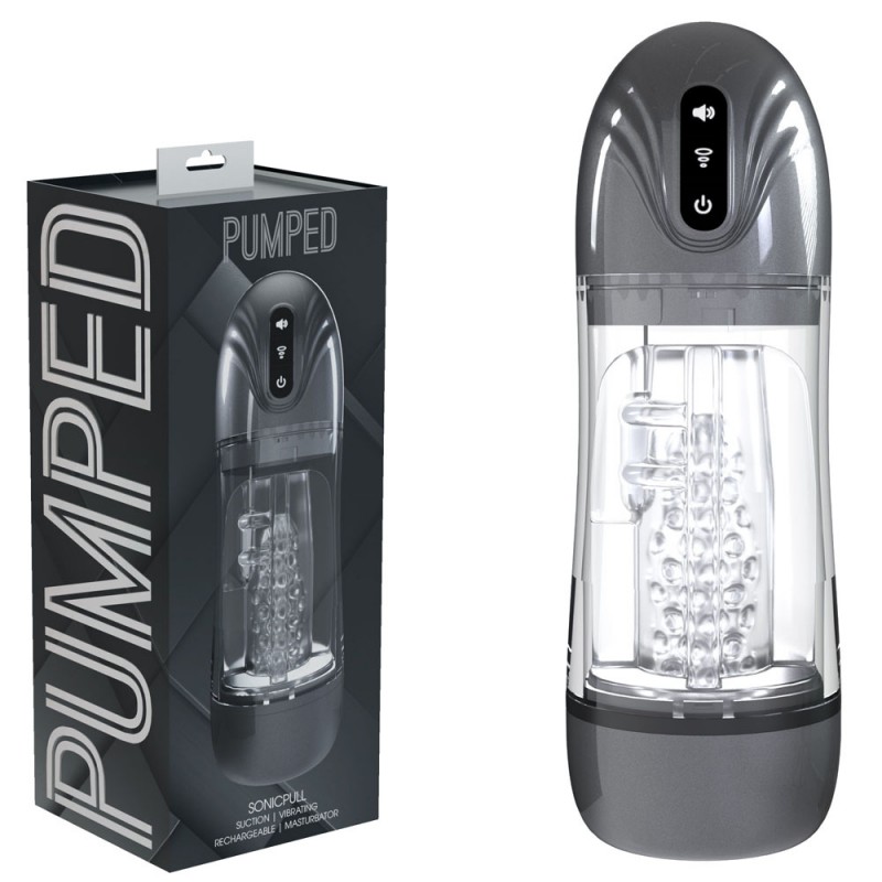 Pumped Sonicpull Auto Masturbator - Gunmetal