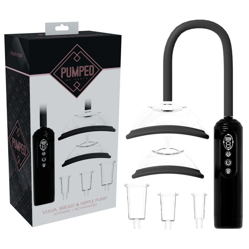 Pumped Vulva, Breast & Nipple Pump - Black