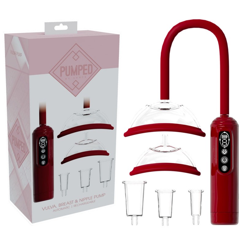 Pumped Vulva, Breast & Nipple Pump - Red