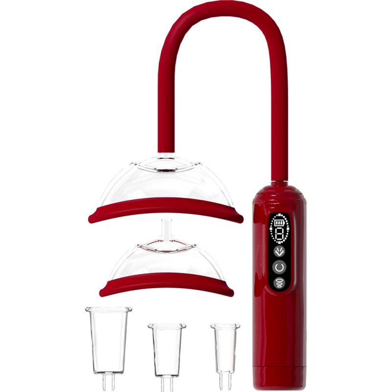Pumped Vulva, Breast & Nipple Pump - Red Pumped Vulva, Breast & Nipple Pump - Red
