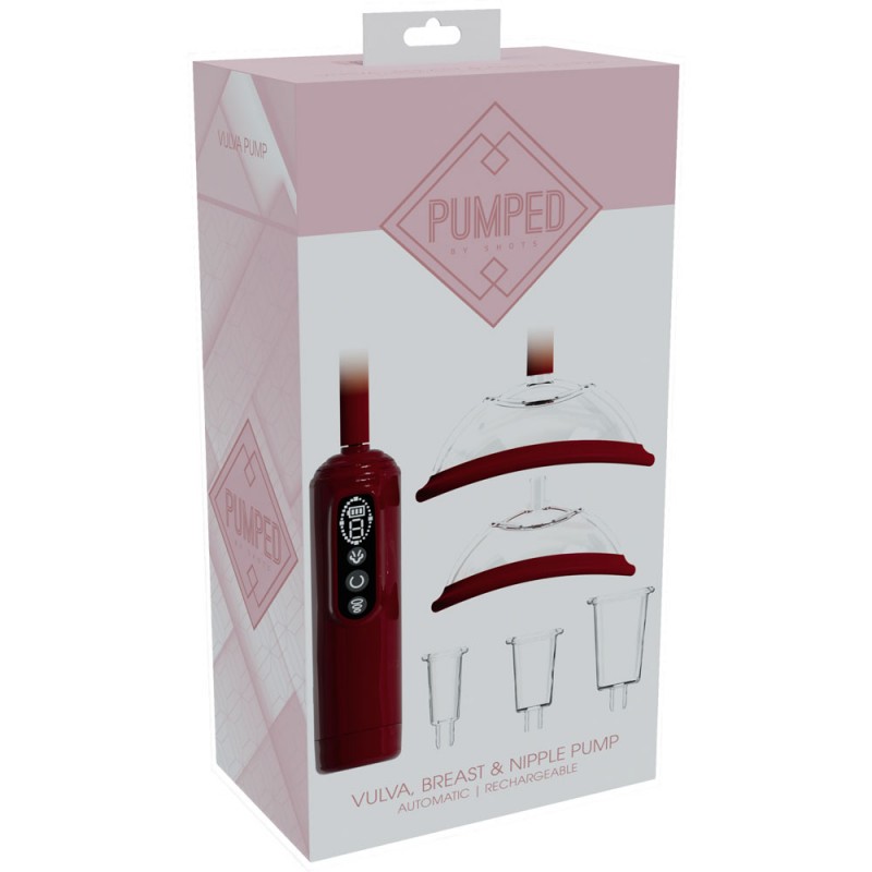 Pumped Vulva, Breast & Nipple Pump - Red Pumped Vulva, Breast & Nipple Pump - Red