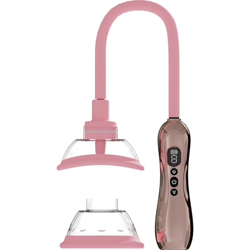 Pumped Vulva & Breast Pump with Tongue - Rose Gold Pumped Vulva & Breast Pump with Tongue - Rose Gold